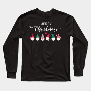 Merry Christmas Gnomes Long Sleeve T-Shirt